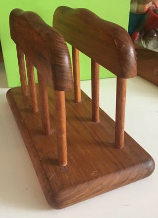 Danish Mid Century Modern Teak Wood Napkin Holder Goodwood Thailand 2