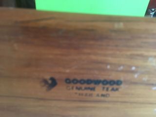 Danish Mid Century Modern Teak Wood Napkin Holder Goodwood Thailand 4