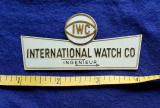 Vintage International Watch Company Name Plates Set Of Three Watch Accessory