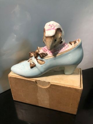 The Old Woman Who Lived In A Shoe Beswick Beatrix Potter Figurine