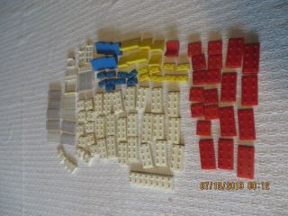 Vintage American Bricks Toy Building Blocks,  100 Plus,  Multi Colors
