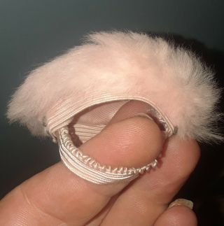 Vintage Vogue Ginny Pink Rabbit Fur Hat 1955
