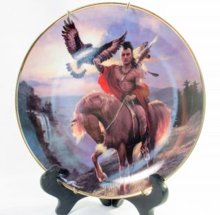 Western Heritage Museum Native American Fine China Plate " Spirit Of The East "