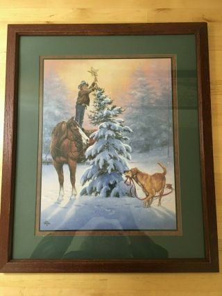 Home Interiors Jack Sorenson Print,  Boy,  Horse And Dog In Snow