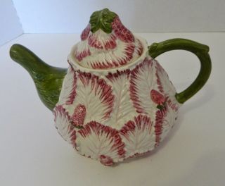 Strawberry Tea / Coffee Pot Jay Willfred Andrea By Sadek Made In Portugal 242