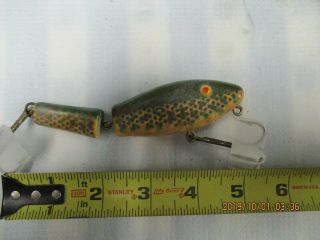 Large 5 " Vtg L&s Jointed Muskie Musky Pike Fishing Lure