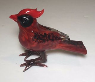 Fitz & Floyd Glass Menagerie Red Cardinal Bird Figure 2006