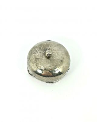 Little silver plated vintage ring box,  retro trinket box,  small jewelry box 2