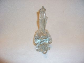 Heavy Crystal Glass Rooster Figurine 2