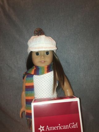 American Girl Doll Julie Albright Cap And Scarf - Retired