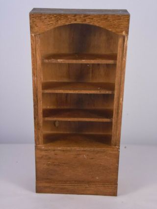 Vintage Dollhouse Miniatures Wood Book Shelf 15