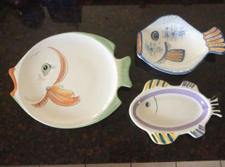 Collectible Ceramic Fish Platters