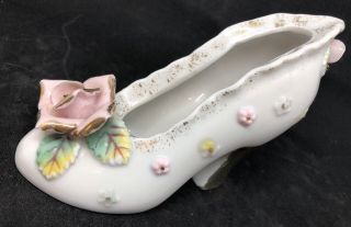 Vintage Hand Painted Royal Japan Porcelain Shoe Slipper