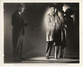 Vint & Orig 8x10 B&w Photo 1942 " Madame Spy " - Constance Bennett Dramatic Scene