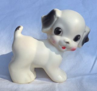Vintage Ruth E.  Newton Sun Rubber Co.  Squeaky Doll Toy Puppy Dog (4.  5 " Size)