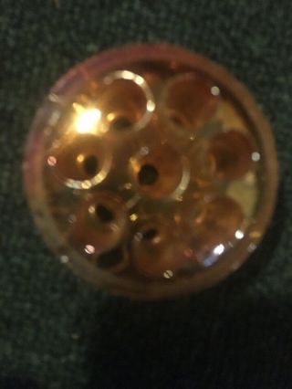 Flower Frogs/Flower Holder Pink Glass 16 Hole & 8 Hole Depression Era Antique 5