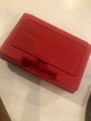 Vintage Lego Large Red Hard Plastic Carrying Case Storage Bin