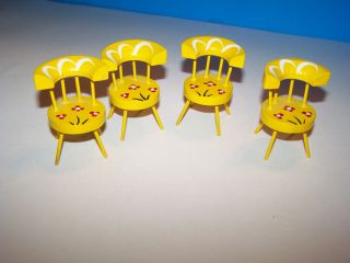 Vintage 1960 ' s Small Wooden Doll Furniture (table & chairs) Fomerz Japan 4