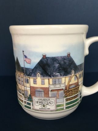 Longaberger Homestead Pottery Coffee Mug Cup - Established 1999 Made In The Usa