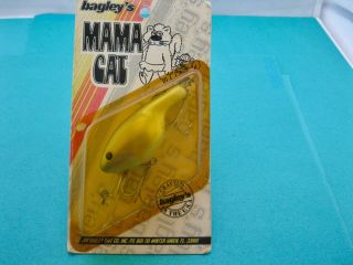 VINTAGE BAGLEY MAMA CAT WITH BOOBS - GRAY SHAD - UNFISHED IN PACKAGE 3