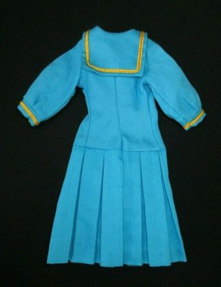 Vintage BARBIE - SEE WORTHY 1872 Turquoise Dress w/ Gold Trim 2