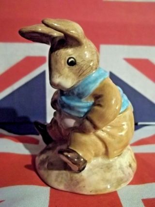 Beatrix Potter Figurine Old Mr Bouncer Bunny Rabbit Sitting Beswick Bp3c 1985