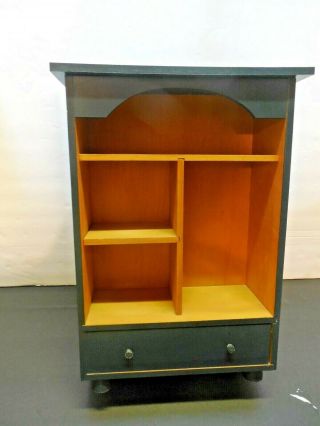 Miniature Display Cabinet With Drawer By Tender Heart Treasures.  12 1/4 " X 8 3/4 "