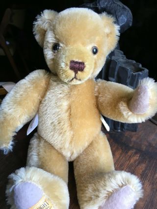 Vintage British Merrythought Liberty Bear 1986 mohair 10 Inch jointed teddy 4