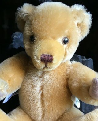 Vintage British Merrythought Liberty Bear 1986 mohair 10 Inch jointed teddy 5