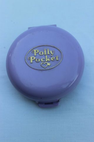Vintage 1989 Polly Pocket Bluebird Studio Apartment Flat Purple Compact Play Set