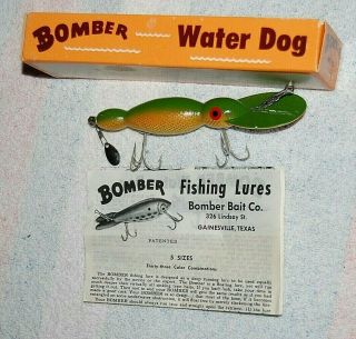 Vintage Bomber Bait Co.  " Water Dog " Lure
