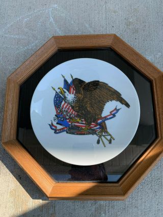 Goebel Plate Bald Eagle To Commemorate The Us Bicentennial 1776 - 1976 Us Forces