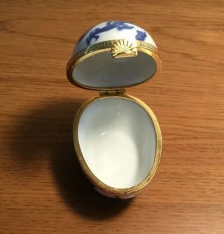 Neiman Marcus Porcelain Egg Shaped Hinged Box Chinese Dragon 4