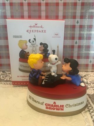Hallmark 50 Years Of A Charlie Brown Christmas 2015 Magic Ornaments Peanuts Gang