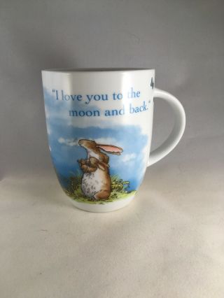 I Love You To The Moon And Back Bunny Spring Rabbit Konitz Germany Porcelain Mug