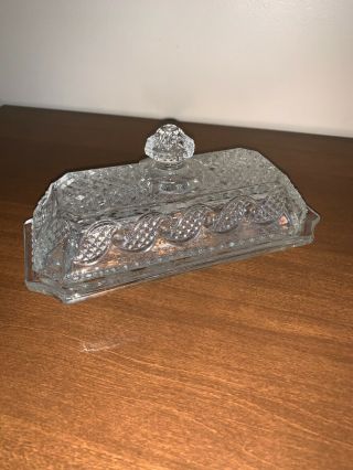 Avon Rectangle Glass Butter Dish And Cover With Fragrance Soaps