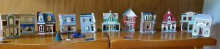 Various Hallmark Ornaments Nostalgic Houses And Shops Collectors Series