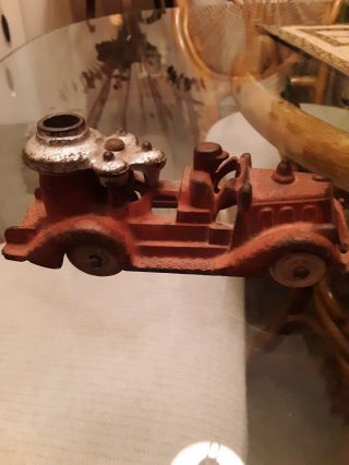 1930 ' s Vintage Antique Hubley cast iron fire truck 3