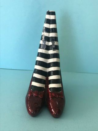 Westland Wicked Witch Of The East Ruby Slippers Cast Iron Doorstop Wizard Of Oz