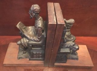 Ouro Artesania Wood Book Ends with Wood Hand Carved Don Quixote & Sancho Panza 6