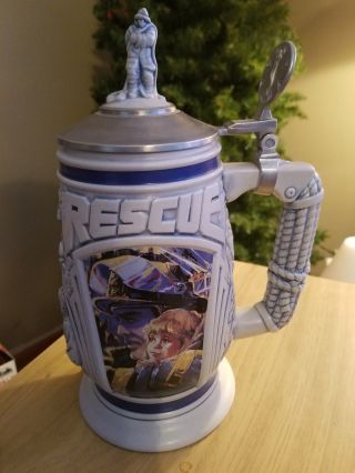 Avon Collector Series " Tribute To Rescue Workers " Stein,  1997