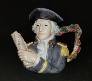 Fitz and Floyd Collectors Series Teapot,  Figures from History,  George Washington 2