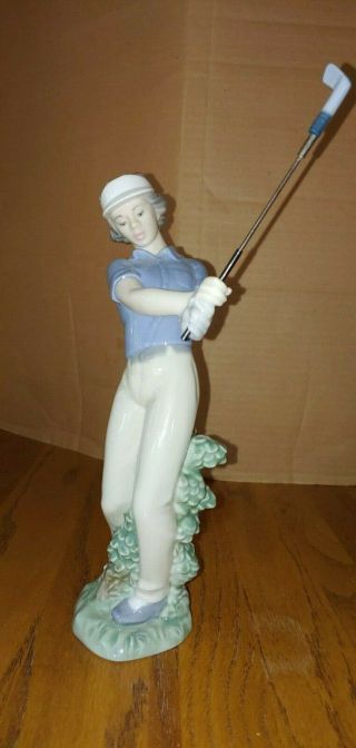 " Fore " Youth Golfer Nao By Lladro - Spain 1985 (00451)