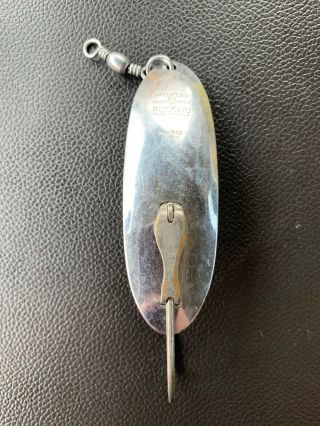 Vintage 3 1/4” Pflueger Record No 1832 5 Spoon Lure Fishing