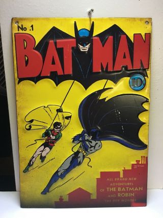 Vintage Style Tin Metal Sign 1 Batman And Robin Dc Comics Comic Book Boy Wonder
