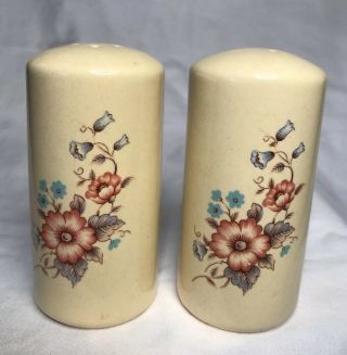 Vintage Ceramic Floral Design Salt And Pepper Shakers,  900 Usa Collectible 1950 