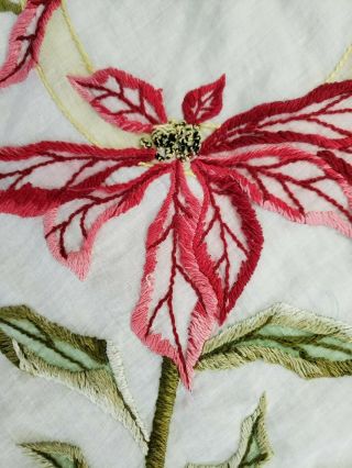 Antique Embroidered Pillow Cover