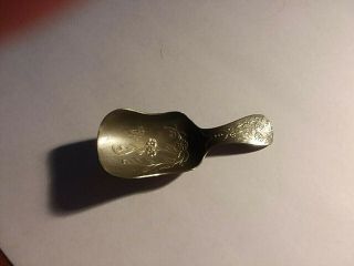 Adorable Vintage Tea Caddy Spoon Marked M.  (anchor) S.  On The Back