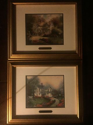 2 Thomas Kinkade Framed Accent Prints.  Home Is Where The Heart Is 1 And 2