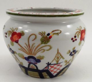 Andrea By Sadek Handpainted Porcelain Asian Japanese Jardiniere Vase Planter